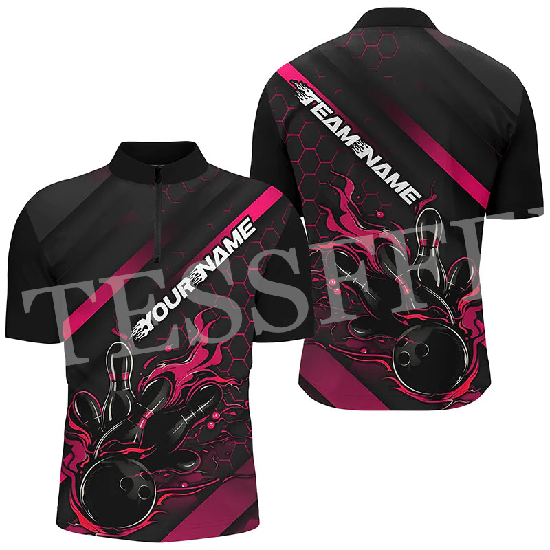 Custom Name Strike Bowling Fla - огляд і ціна Short Sleeve Bowling Shirt Retro
