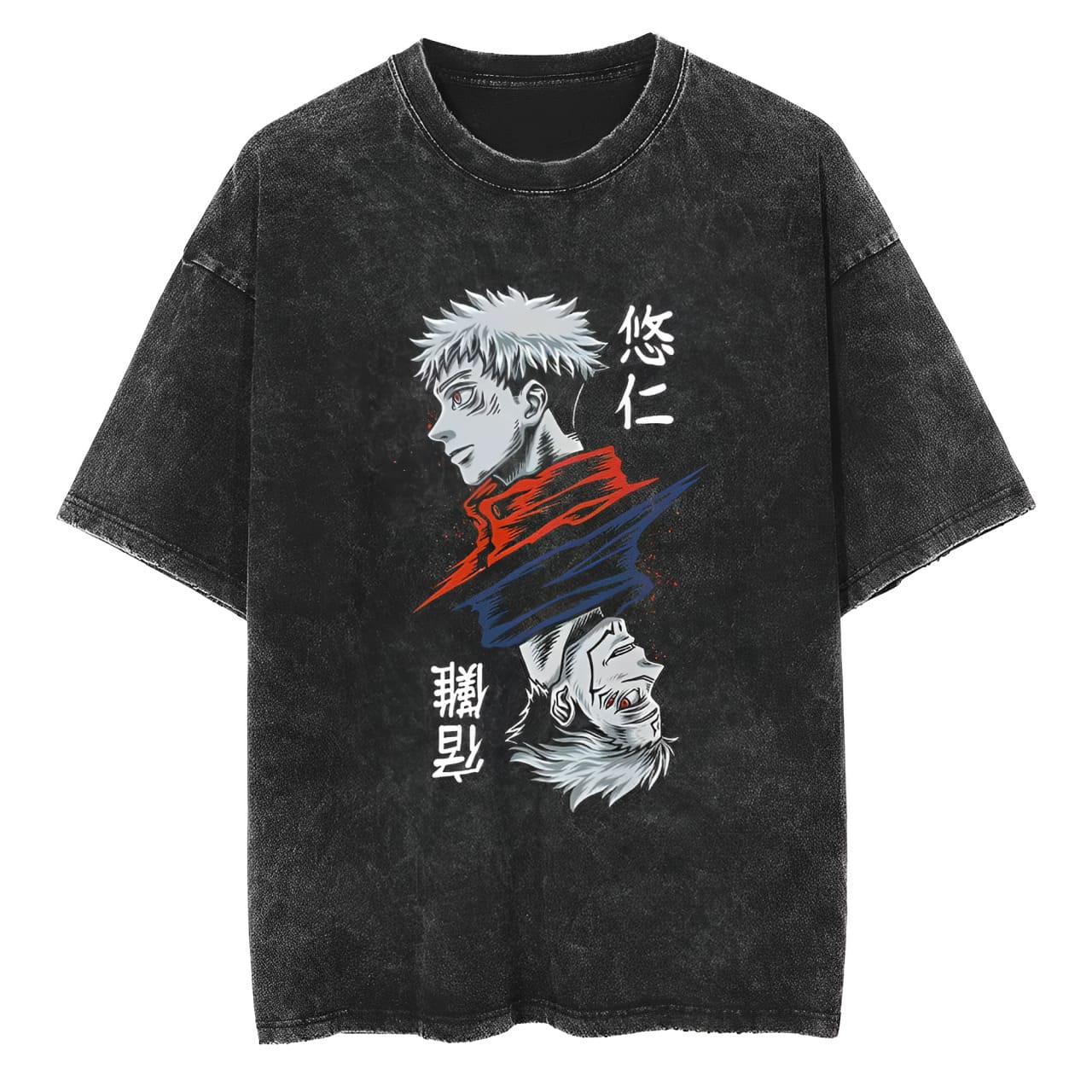 Itadori Sukuna T Shirt Jujutsu - огляд і ціна Acid Wash Vintage Graphic T Shirt