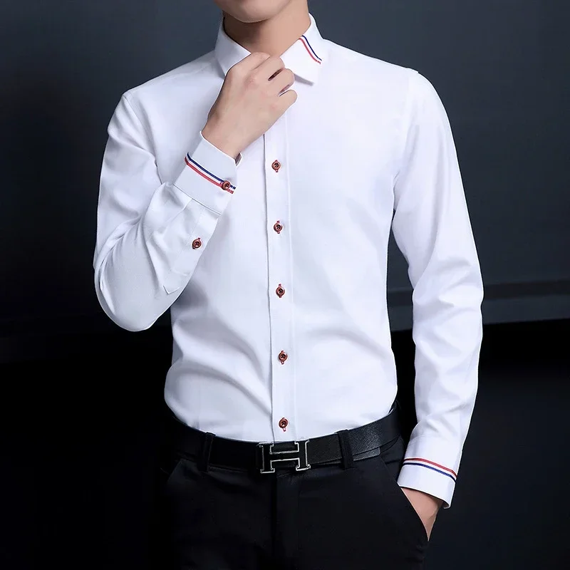 New Men's Shirt Korean Oxford  - огляд і ціна Oxford Cotton Casual Shirt Business