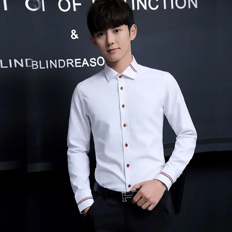 New Men's Shirt Korean Oxford  - огляд і ціна Oxford Cotton Casual Shirt Business