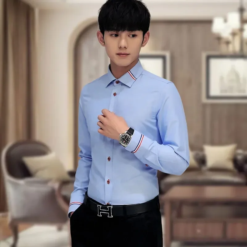 New Men's Shirt Korean Oxford  - огляд і ціна Oxford Cotton Casual Shirt Business