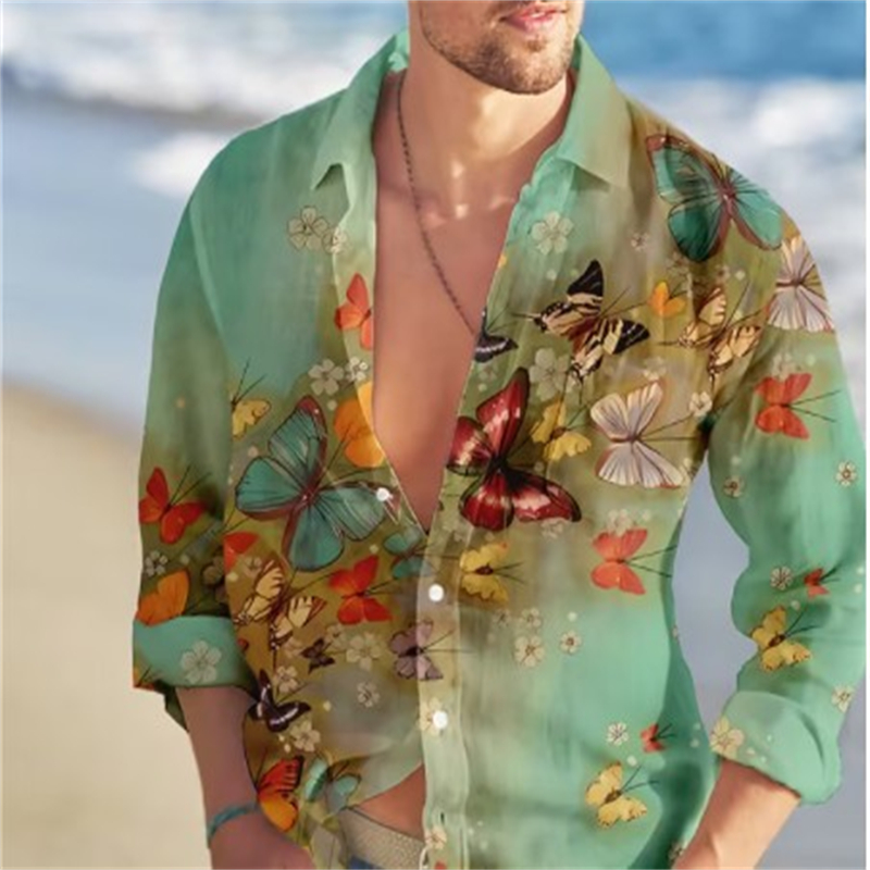 Butterfly Hawaiian Shirts Flor - огляд і ціна Vintage Hawaiian Floral Shirt