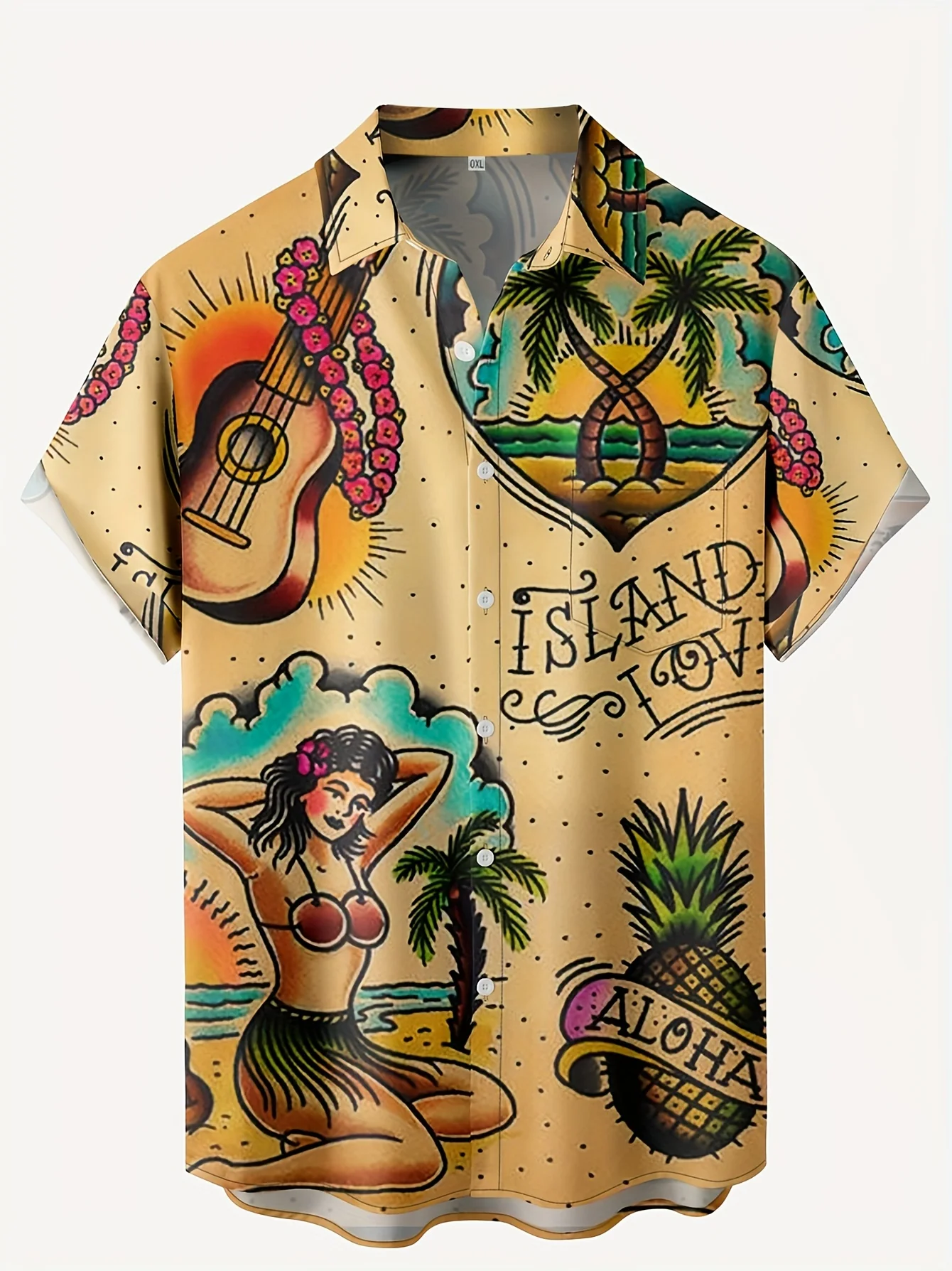 Multi Style Traditional Old Sc - огляд і ціна Vintage Hawaiian Floral Shirt