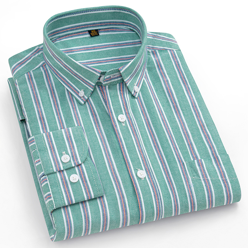 160KG Oversized Shirt Striped  - огляд і ціна Oxford Cotton Casual Shirt Business